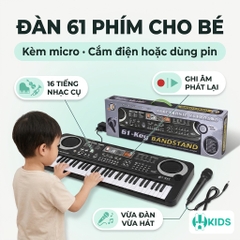 Đàn 61 Phím MQ6106 Cho Bé Kèm Micro - Đồ Chơi XKIDS