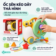 Đồ Chơi Ốc Sên Kéo Dây Thả Hình Khối Đa Năng Cho Bé