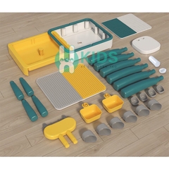 Bàn xếp hình lắp ghép đa chức năng có thể kéo ra kích thước siêu lớn