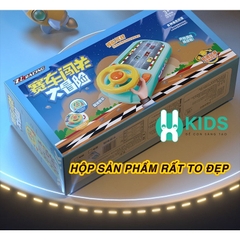 Đồ chơi đua xe ô tô có màn hình điện tử, vô lăng điều khiển