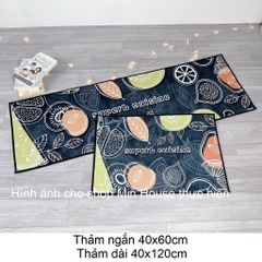 Thảm chùi chân nhà bếp bali cao cấp gồm 2 tấm (40x60 và 40x120cm)