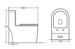 Bồn Cầu 1 Khối Roland 3604