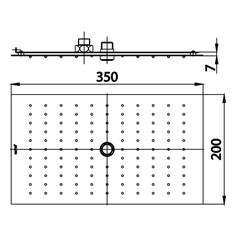 Bát sen mưa âm trần Xpano COTTO ZF01LRC