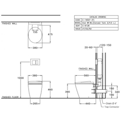 Bàn cầu đặt sàn nắp đóng êm Oval SC19507(F)