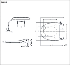 Nắp Rửa Cơ Ecowasher TOTO TCW07S