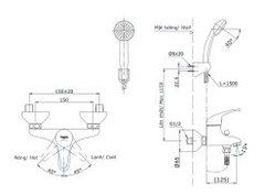 Vòi Sen Tắm TOTO DGM301CFNS Nóng Lạnh