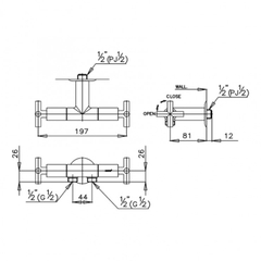 Củ sen tắm nước lạnh Cross COTTO CT173C16(HM)