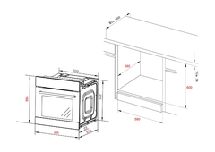 Lò Nướng Âm Tủ  SPB 80 PYR/BLACK