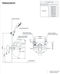 Củ Sen Tắm TOTO TBG02302V Nóng Lạnh