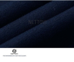 Quần ống suông nữ Nettovi, Quần nỉ nữ dáng dài form rộng co dãn tốt - Xanh than