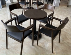 Bộ bàn ghế cafe gỗ HA744