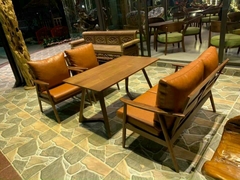 Bộ bàn ghế cafe gỗ HA737