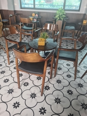 Bộ bàn ghế cafe gỗ HA744