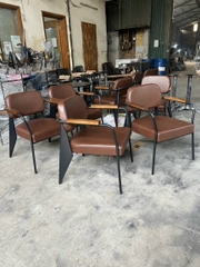 Bàn ghế khung sắt HA113