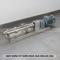 Máy bơm vít đơn inox 316 HSS-80-316