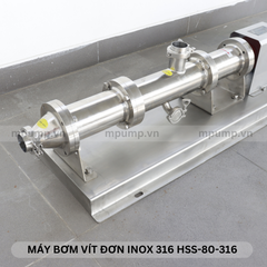 Máy bơm vít đơn inox 316 HSS-80-316