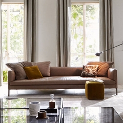 Ghế sofa văng đệm da Italia ĐV3