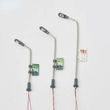 Mô hình đèn đường 3v, thân đèn Inox, terrarium, trang trí tiểu cảnh