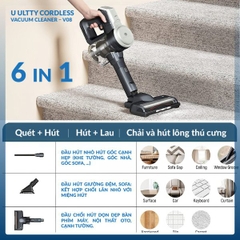 MÁY HÚT BỤI VÀ LAU NHÀ U-ULTTY V08 6IN1