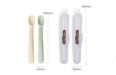 SET 2 THÌA SILICONE BẠCH KIM CAO CẤP_YELLOW/GREEN - DONO&DONO