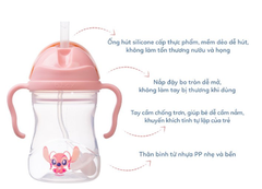 BÌNH NƯỚC 360 ĐỘ CÓ VAN CHỐNG SẶC VÀ TAY CẦM PHIÊN BẢN DISNEY CHO BÉ TẬP UỐNG NƯỚC 240ML - B.BOX