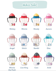 BÌNH NƯỚC 360 ĐỘ CÓ VAN CHỐNG SẶC VÀ TAY CẦM PHIÊN BẢN DISNEY CHO BÉ TẬP UỐNG NƯỚC 240ML - B.BOX