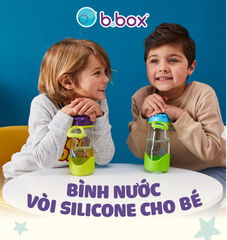 BÌNH NƯỚC VÒI SILICONE CHẤT LIỆU TRITAN CAO CẤP, CÓ VAN CHỐNG SẶC CHO BÉ - B.BOX