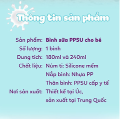 BÌNH SỮA PPSU CHỐNG ĐẦY HƠI CHO BÉ - B.BOX