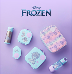 SET HỘP CƠM TRƯ/ĐỒ ĂN VẶT, TÚI ĐỰNG HỘP CƠM VÀ BÌNH NƯỚC PHIÊN BẢN FROZEN CHO BÉ - B.BOX