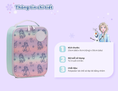 SET HỘP CƠM TRƯ/ĐỒ ĂN VẶT, TÚI ĐỰNG HỘP CƠM VÀ BÌNH NƯỚC PHIÊN BẢN FROZEN CHO BÉ - B.BOX
