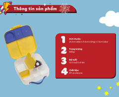 SET HỘP CƠM TRƯ/ĐỒ ĂN VẶT, TÚI ĐỰNG HỘP CƠM VÀ BÌNH NƯỚC PHIÊN BẢN SPIDEY CHO BÉ - B.BOX