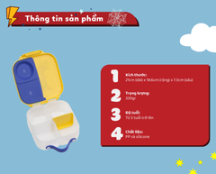 SET HỘP CƠM TRƯ/ĐỒ ĂN VẶT, TÚI ĐỰNG HỘP CƠM VÀ BÌNH NƯỚC PHIÊN BẢN SPIDEY CHO BÉ - B.BOX