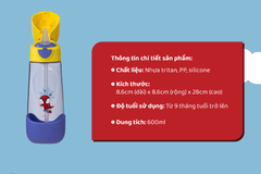 SET HỘP CƠM TRƯ/ĐỒ ĂN VẶT, TÚI ĐỰNG HỘP CƠM VÀ BÌNH NƯỚC PHIÊN BẢN SPIDEY CHO BÉ - B.BOX