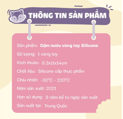 BỘ GẶM NƯỚU VÒNG TAY SILICONE CHO BÉ - B.BOX