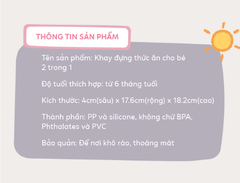 KHAY ĐỰNG THỨC ĂN CHO BÉ 2IN1- B.BOX