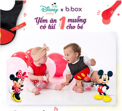 YẾM ĂN DẶM PHIÊN BẢN DISNEY TẶNG KÈM MỘT MUỖNG SILICONE CHO BÉ- B.BOX