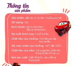 YẾM ĂN DẶM PHIÊN BẢN DISNEY TẶNG KÈM MỘT MUỖNG SILICONE CHO BÉ- B.BOX