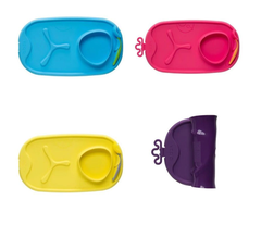 KHAY ĂN DẶM CUỘN TRÒN KÈM MUỖNG TIỆN LỢI CHO BÉ- B.BOX