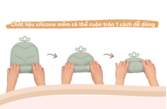 KHAY ĂN DẶM CUỘN TRÒN KÈM MUỖNG TIỆN LỢI CHO BÉ- B.BOX