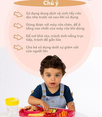 KHAY ĂN DẶM CUỘN TRÒN KÈM MUỖNG TIỆN LỢI CHO BÉ- B.BOX