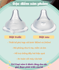 BỘ 2 NÚM TI THAY THẾ BÌNH SỮA - B.BOX