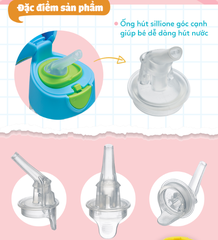 BỘ 2 ĐẦU HÚT THAY THẾ TIỆN DỤNG CHO BÌNH NƯỚC TRITAN - B.BOX