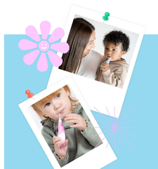 BÀN CHẢI ĐIỆN SÓNG ÂM DÙNG PIN BABY SONIC - BRUSH-BABY