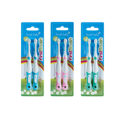 BỘ 2 BÀN CHẢI ĐÁNH RĂNG CHO BÉ TỪ 0-18 THÁNG - BRUSH-BABY