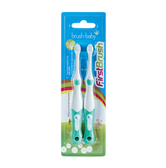 BỘ 2 BÀN CHẢI ĐÁNH RĂNG CHO BÉ TỪ 0-18 THÁNG - BRUSH-BABY