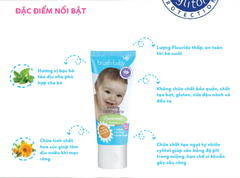 COMBO 3 KEM ĐÁNH RĂNG CHỨA FLOURIDE 50ML CHO BÉ Ở MỌI ĐỘ TUỔI - BRUSH-BABY