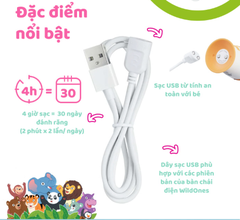 DÂY SẠC CHO BÀN CHẢI ĐIỆN WILDONES - BRUSH-BABY