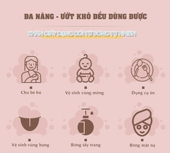 KHĂN VẢI KHÔ ĐA NĂNG CHO MẸ VÀ BÉ BỊCH 100 MIẾNG- L'ANGE