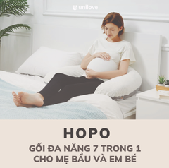 GỐI ĐA NĂNG 7IN1 HOPO CHO MẸ BẦU VÀ EM BÉ- UNILOVE