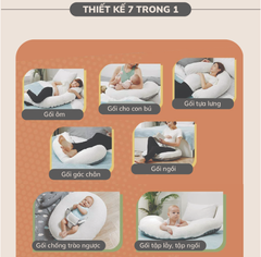 GỐI ĐA NĂNG 7IN1 HOPO CHO MẸ BẦU VÀ EM BÉ- UNILOVE